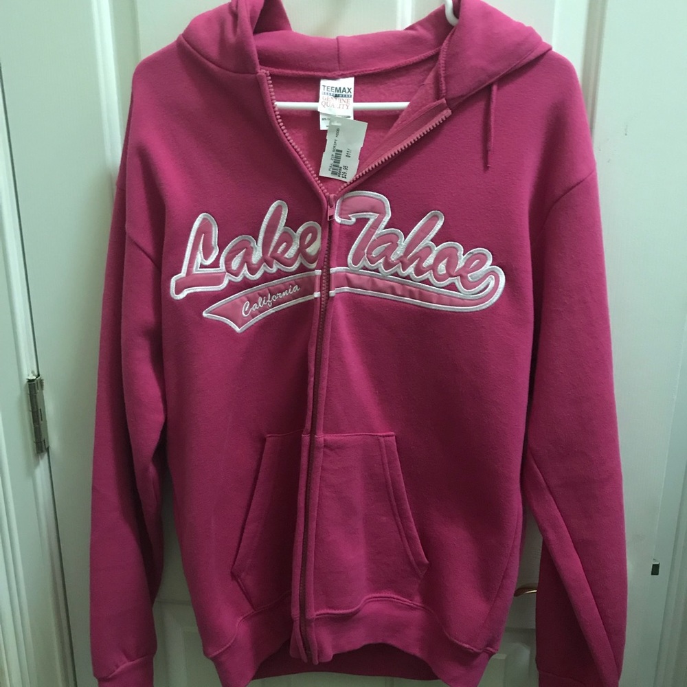 Zipper hooded sweatshirt